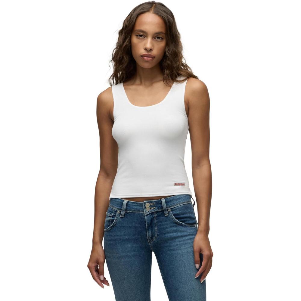 imageHUDSON Womens Scoop Neck Tank TopWhite