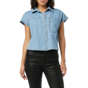 HUDSON Women’s Sleeveless Button Down Camp Shirt(First Class)