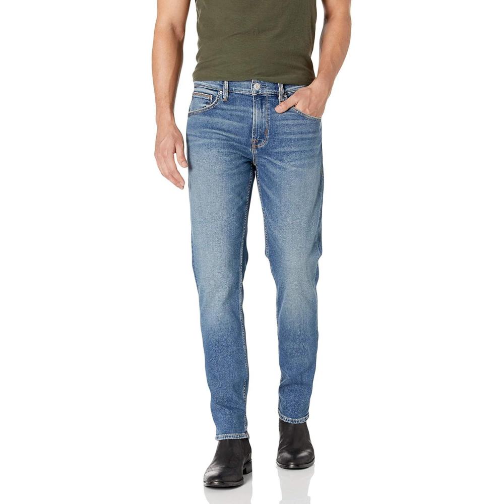 imageHudson Mens Byron Slim Fit Straight Leg JeanRolling