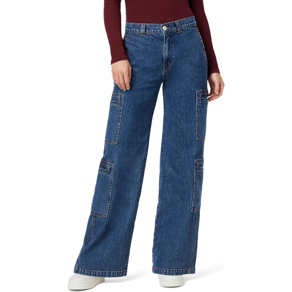 imageHudson Womens HighRise Welt Pocket Cargo Wide LegWonderland