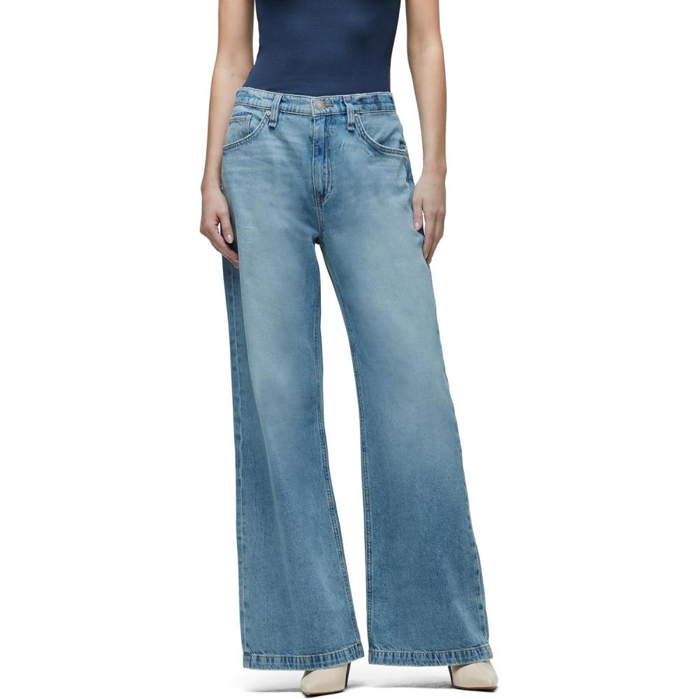 imageHudson Womens Jodie High Rise Loose Fit Wide Leg JeanAspen