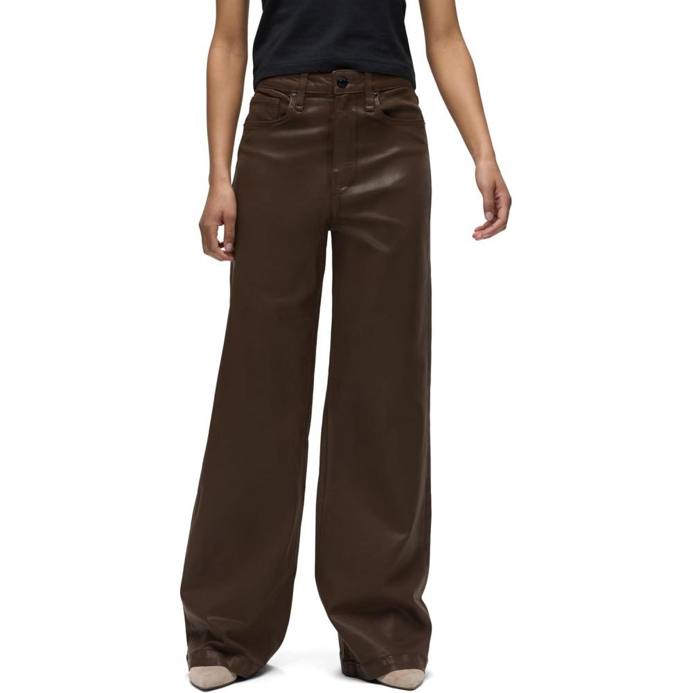 imageHudson Womens Jodie High Rise Loose Fit Wide Leg JeanBracken Coated