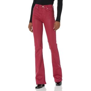 Hudson Womens Barbara High Rise Bootcut Fashion Jean(Coated Beet Red)
