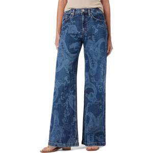 Hudson Womens Jodie High Rise Loose Fit Wide Leg Jean(Indigo Paisley)