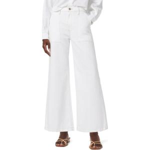 Hudson Womens Jodie High Rise Loose Fit Wide Leg Jean(White)