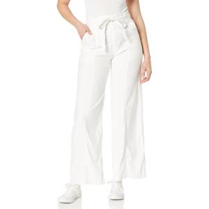 Hudson Womens Tie Waist Wide Leg Trouser(Optic White)