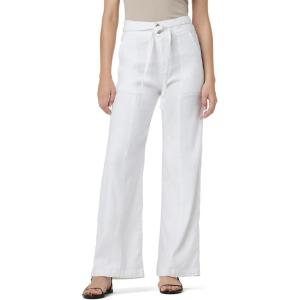 Hudson Womens Tie Waist Wide Leg Trouser(White Barefoot)