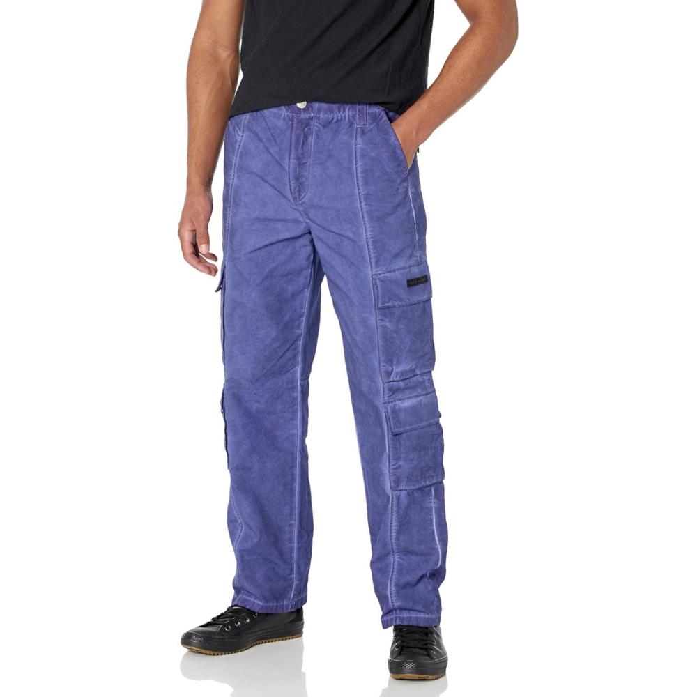 imageHudson Mens Wide Leg Cargo JeanDeep Purple