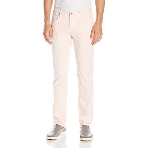 imageHudson Mens Blake Slim Straight Leg JeanCrushed Coral