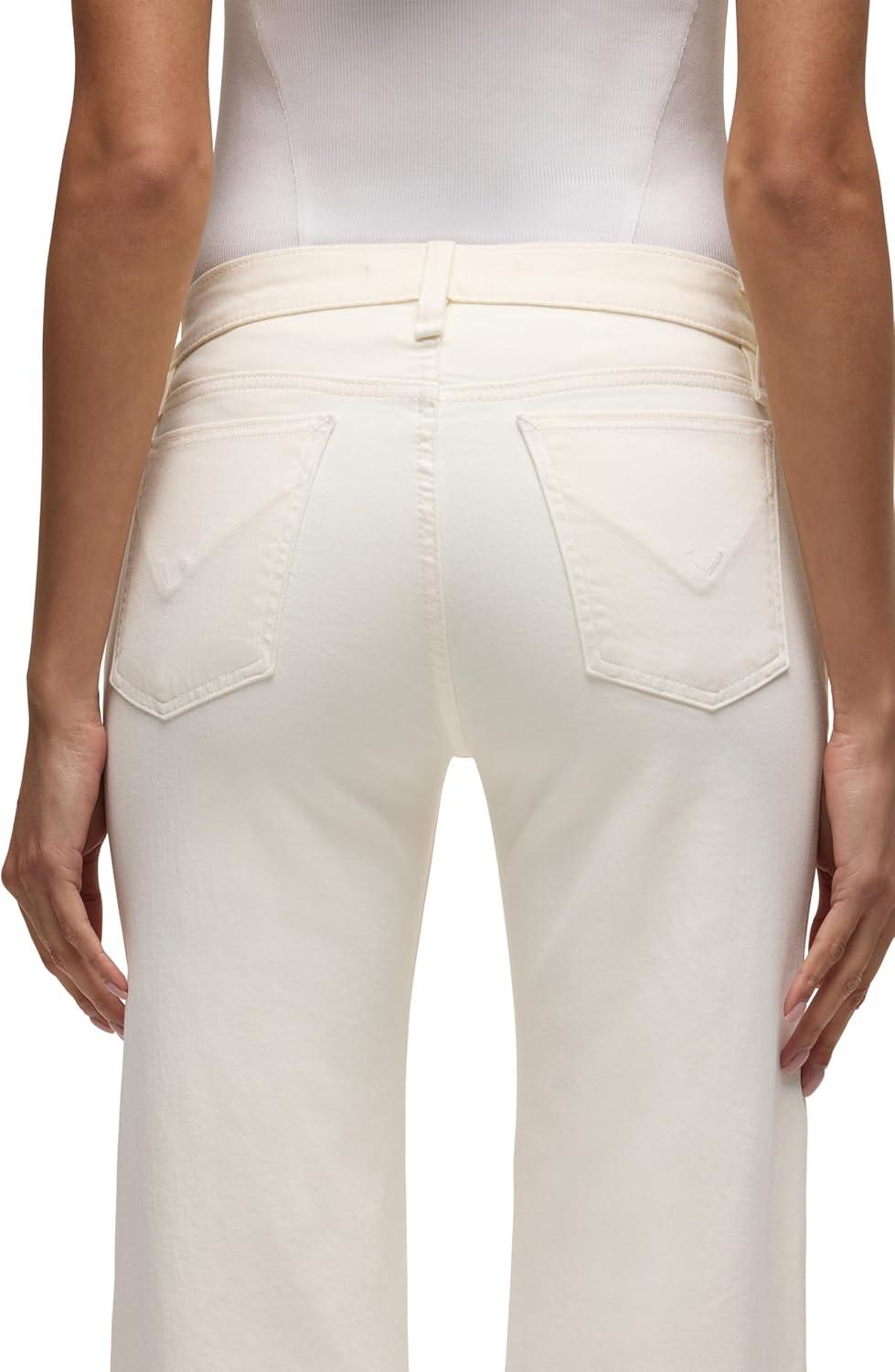 image:imageHudson Womens Kelli Low Rise Loose Fit Straight Leg JeanEcru