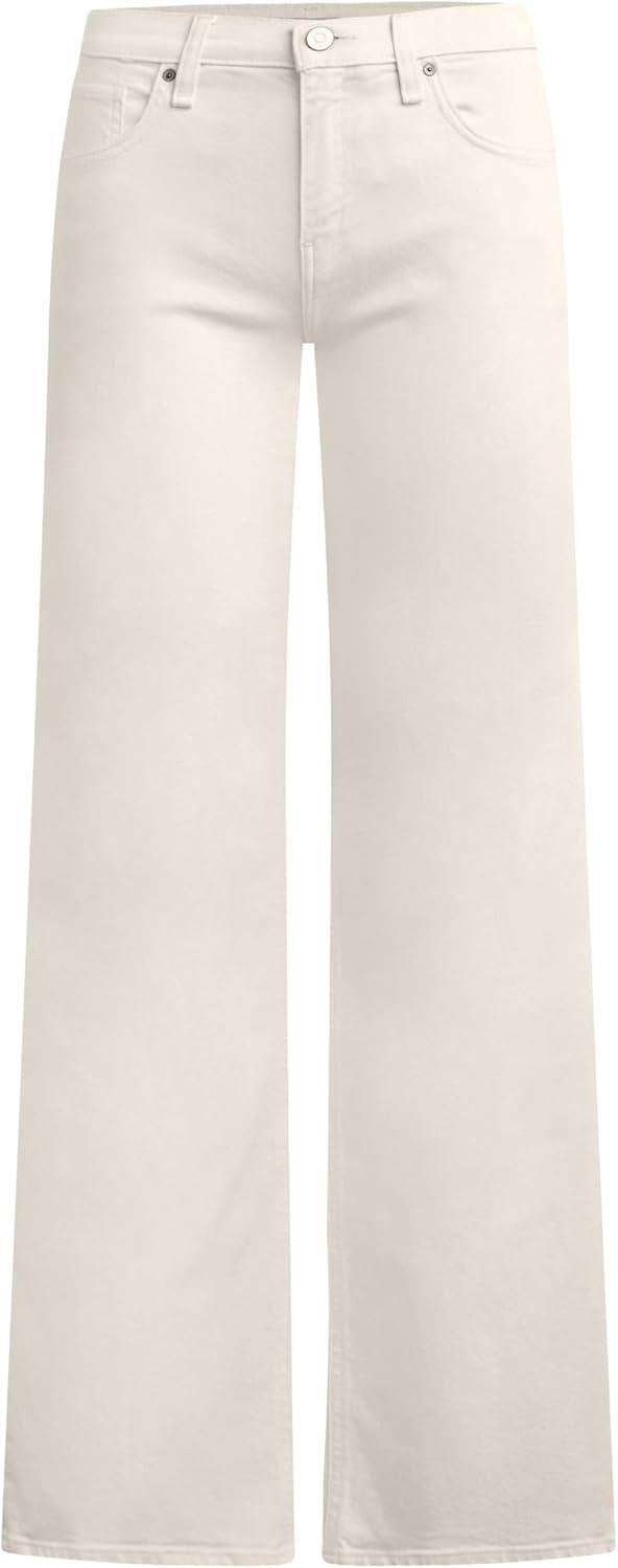 image:imageHudson Womens Kelli Low Rise Loose Fit Straight Leg JeanEcru