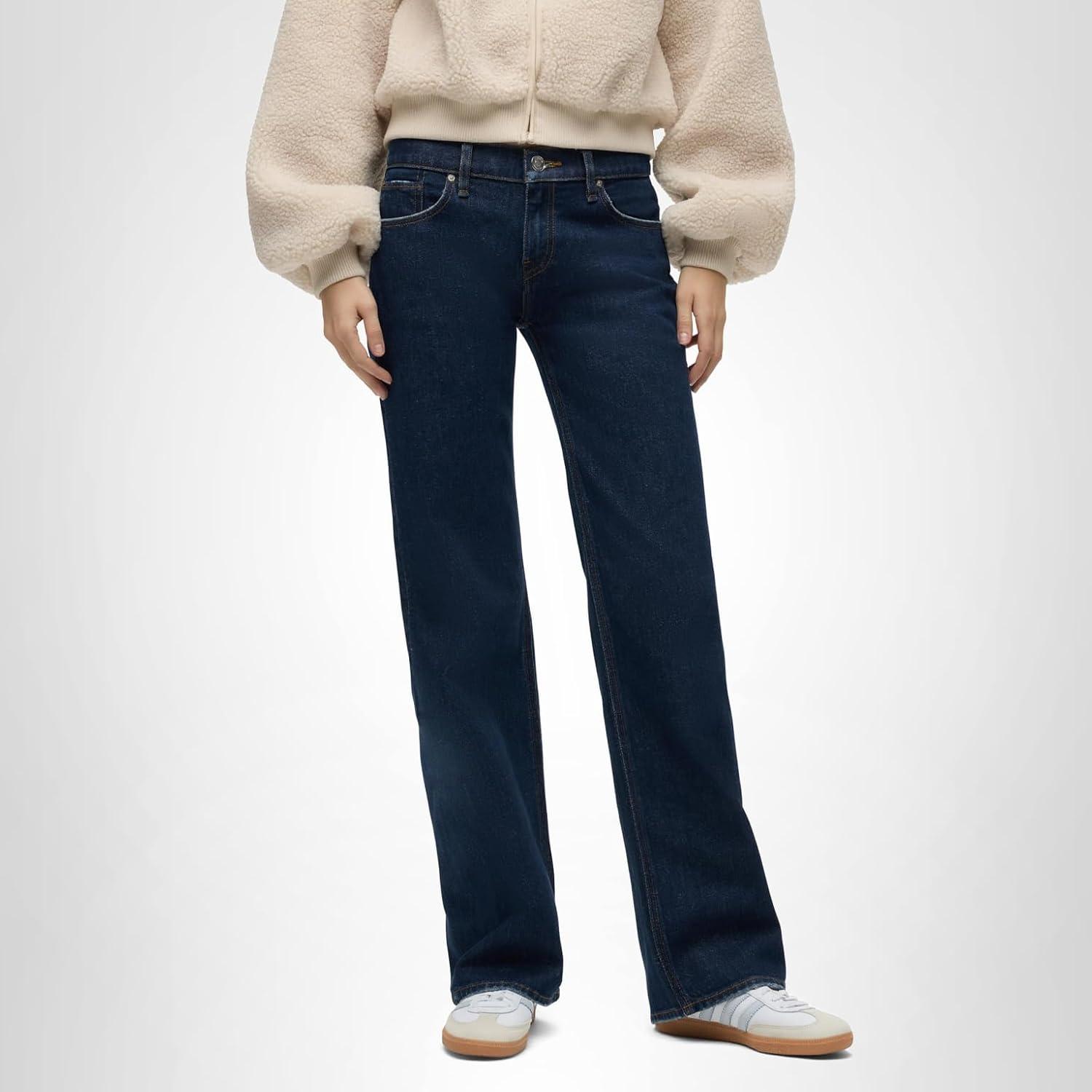 image:imageHudson Womens Kelli Low Rise Loose Fit Straight Leg JeanEve