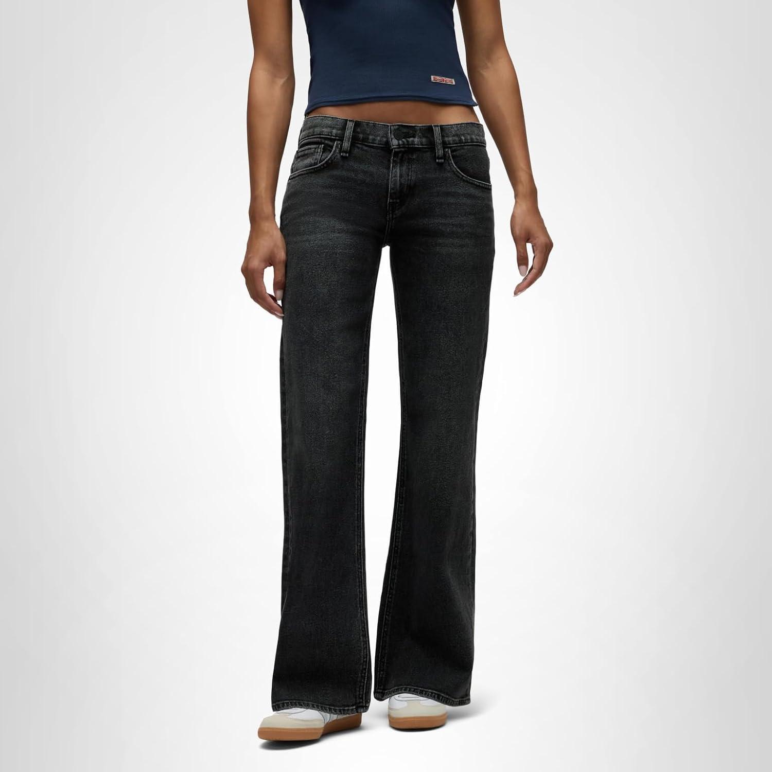 image:imageHudson Womens Kelli Low Rise Loose Fit Straight Leg JeanGrander