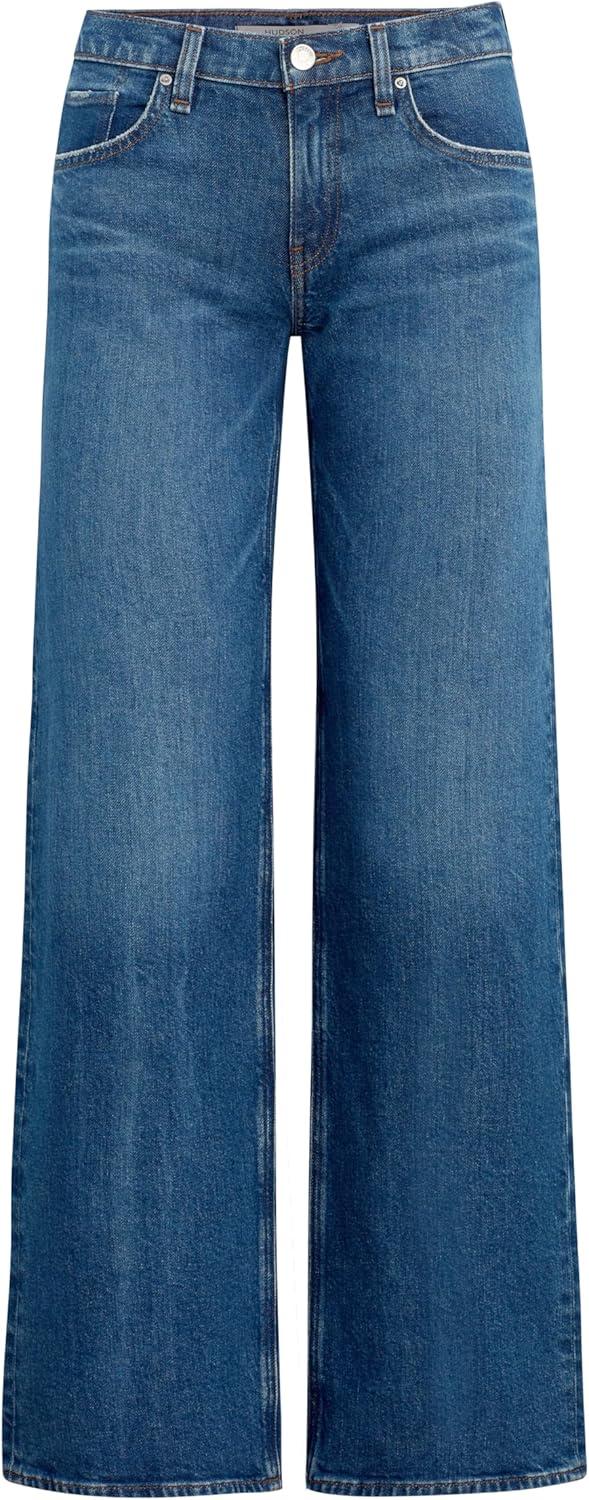 image:imageHudson Womens Kelli Low Rise Loose Fit Straight Leg JeanMoon Walk