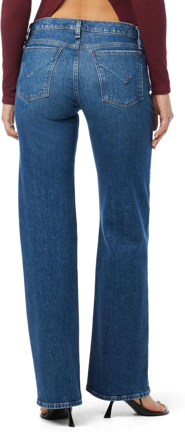 image:imageHudson Womens Kelli Low Rise Loose Fit Straight Leg JeanMoon Walk