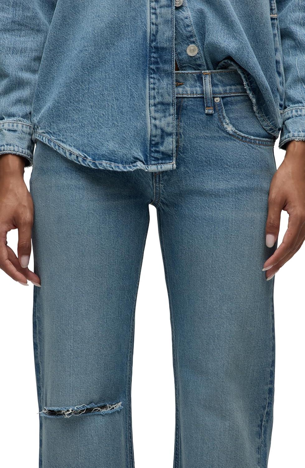 image:imageHudson Womens Kelli Low Rise Loose Fit Straight Leg JeanSynergy