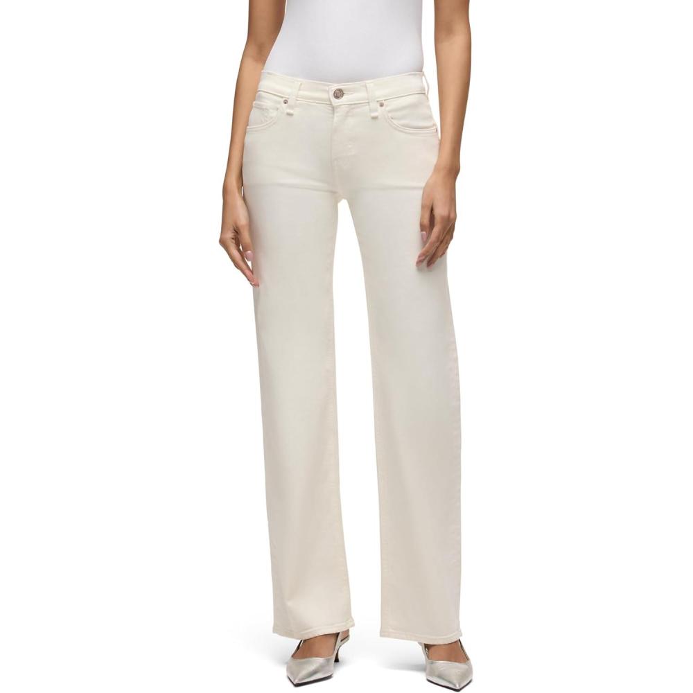 image:imageHudson Womens Kelli Low Rise Loose Fit Straight Leg JeanEcru