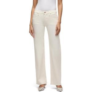 Hudson Womens Kelli Low Rise Loose Fit Straight Leg Jean(Ecru)