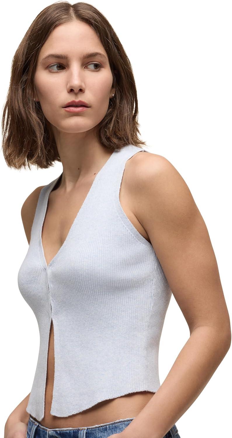 image:imageHUDSON Womens Sleeveless VNeck SweaterBallad Blue