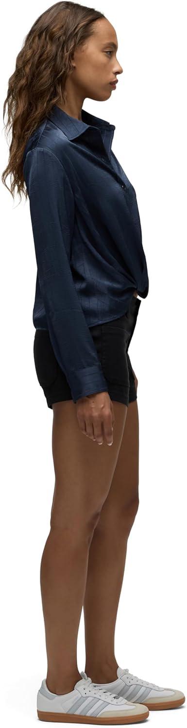 image:imageHudson Womens MidRise Patch Pocket Denim ShortBlack Beauty