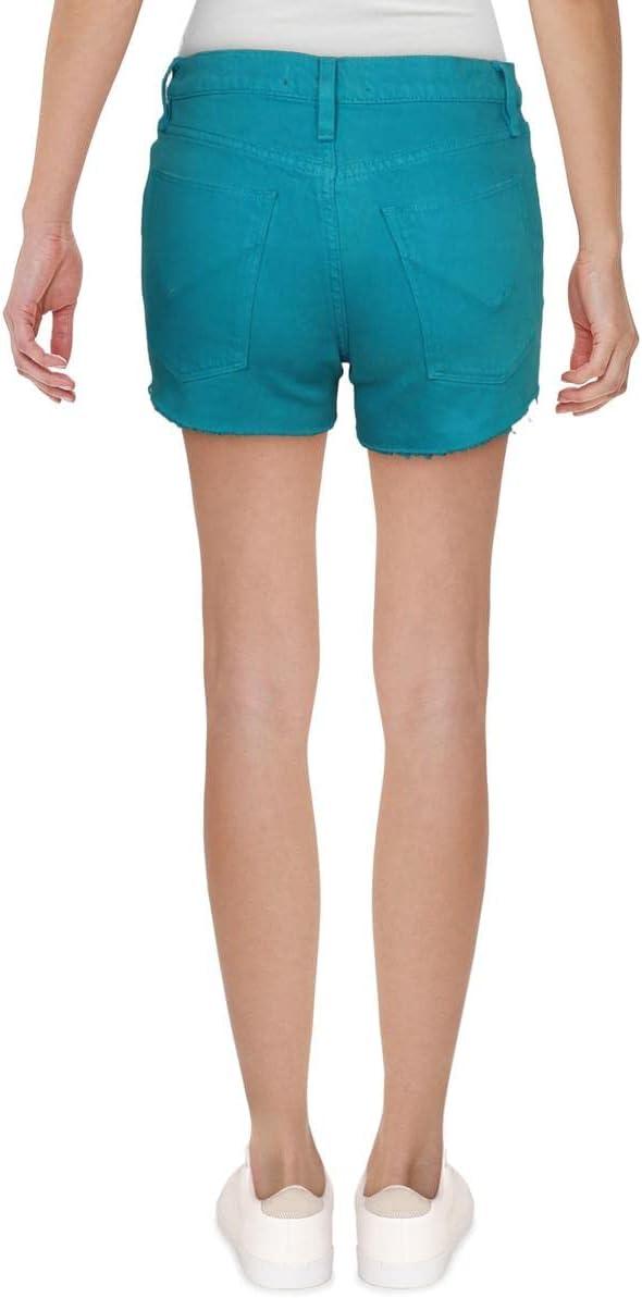 image:imageHudson Womens MidRise Patch Pocket Denim ShortBlue Daisy