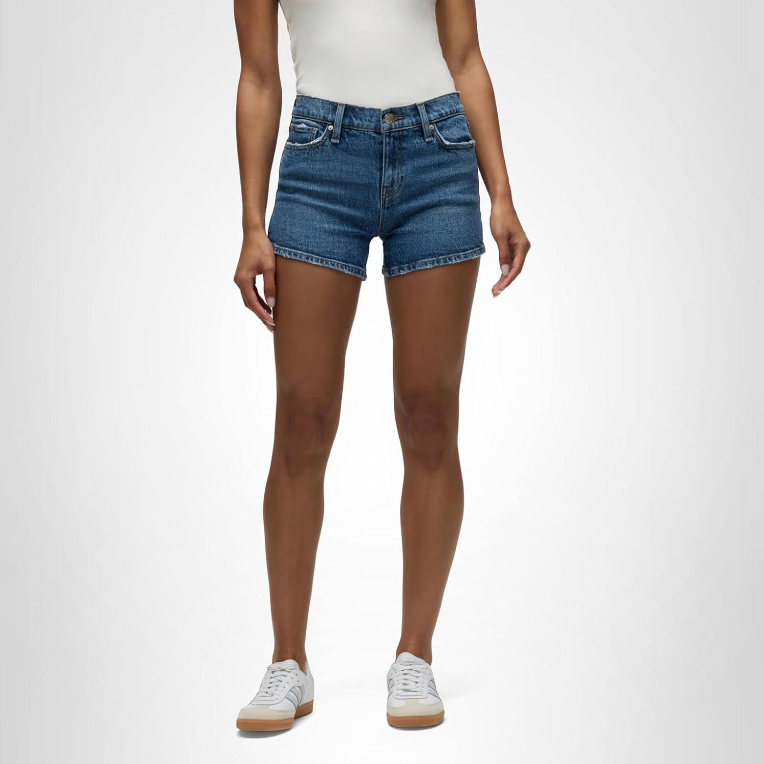 image:imageHudson Womens MidRise Patch Pocket Denim ShortCatalonia