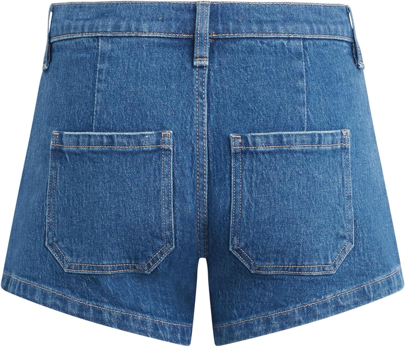 image:imageHudson Womens MidRise Patch Pocket Denim ShortCity Life
