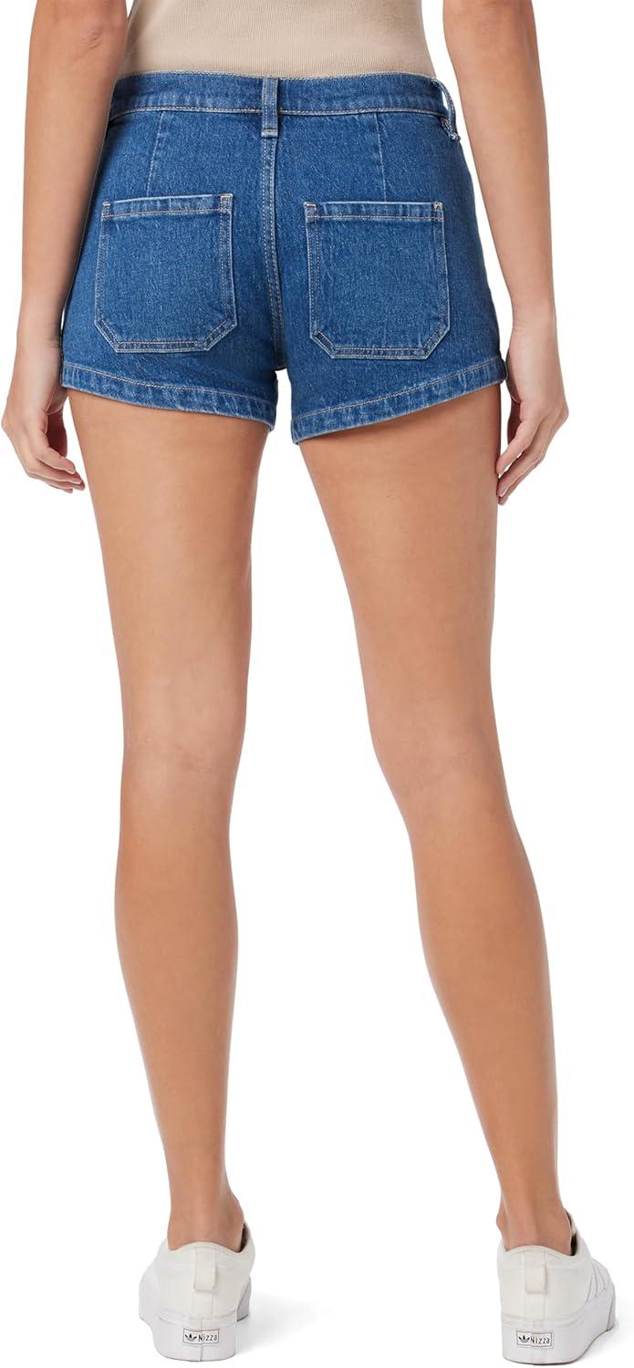 image:imageHudson Womens MidRise Patch Pocket Denim ShortCity Life