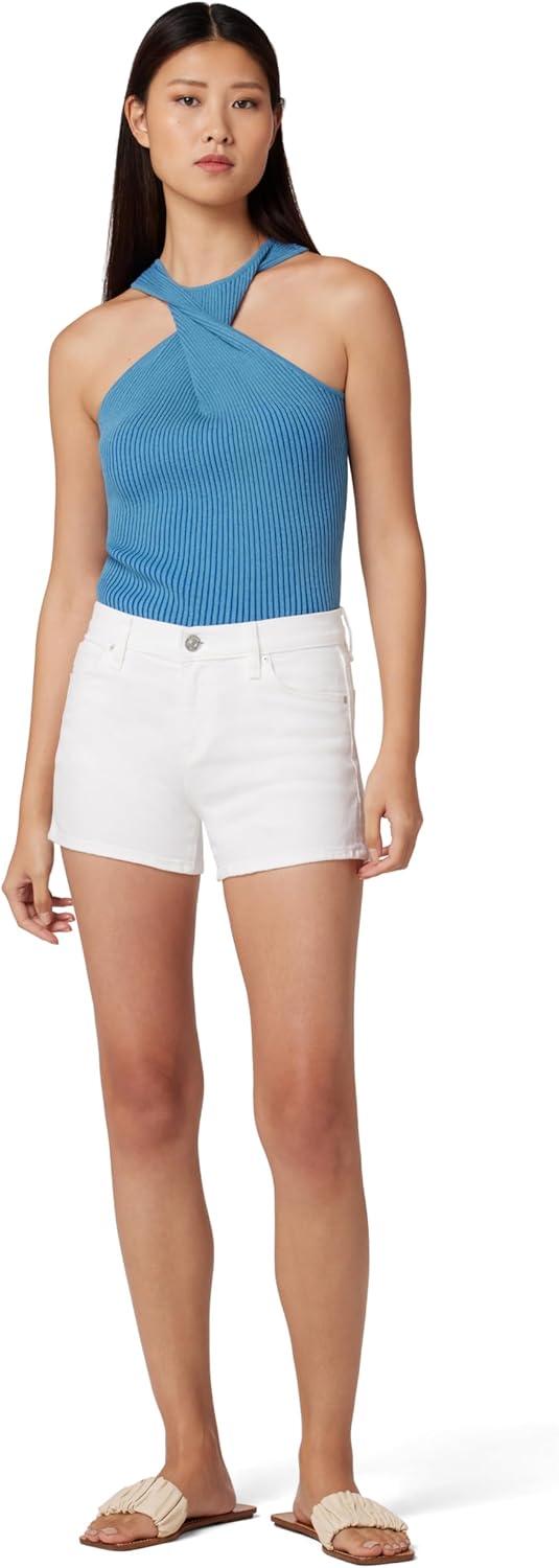 image:imageHudson Womens MidRise Patch Pocket Denim ShortClean White