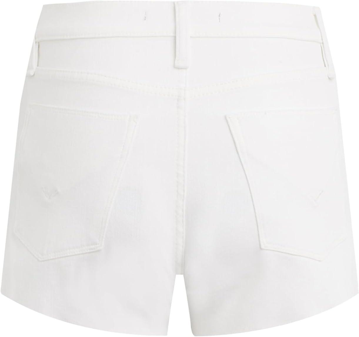 image:imageHudson Womens MidRise Patch Pocket Denim ShortClean White