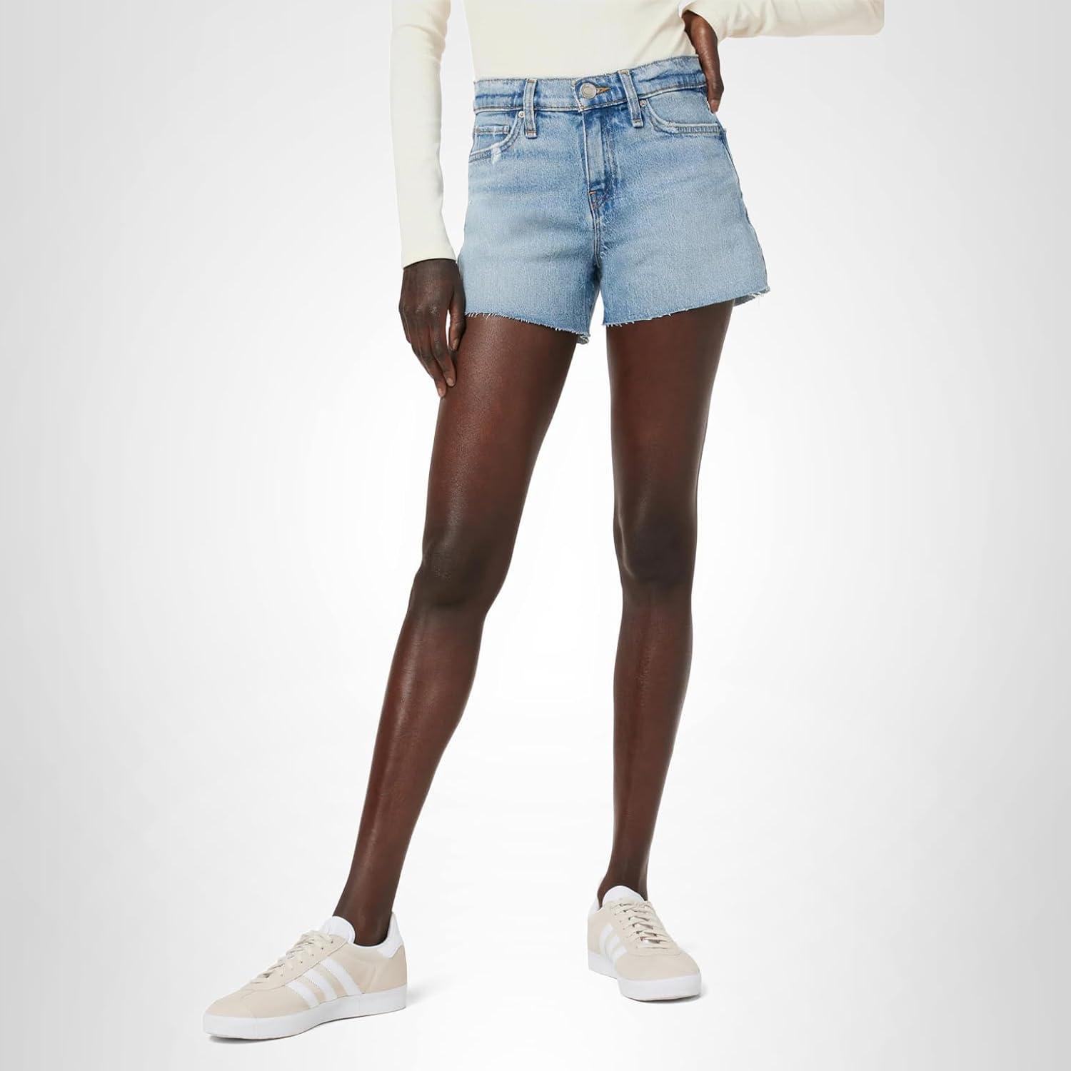 image:imageHudson Womens MidRise Patch Pocket Denim ShortClover