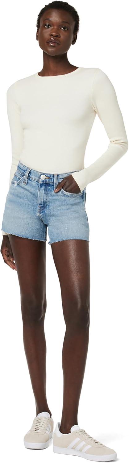 image:imageHudson Womens MidRise Patch Pocket Denim ShortClover