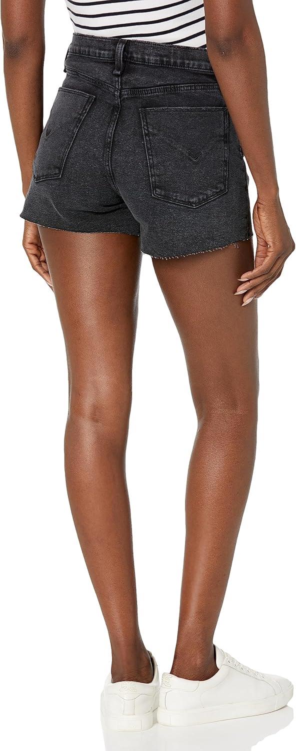 image:imageHudson Womens MidRise Patch Pocket Denim ShortJet Black