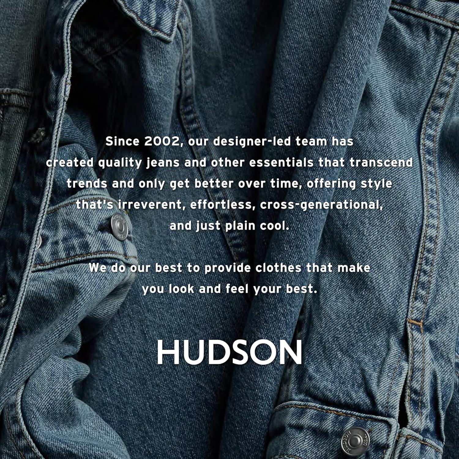 image:imageHudson Womens MidRise Patch Pocket Denim ShortNovelty Egret
