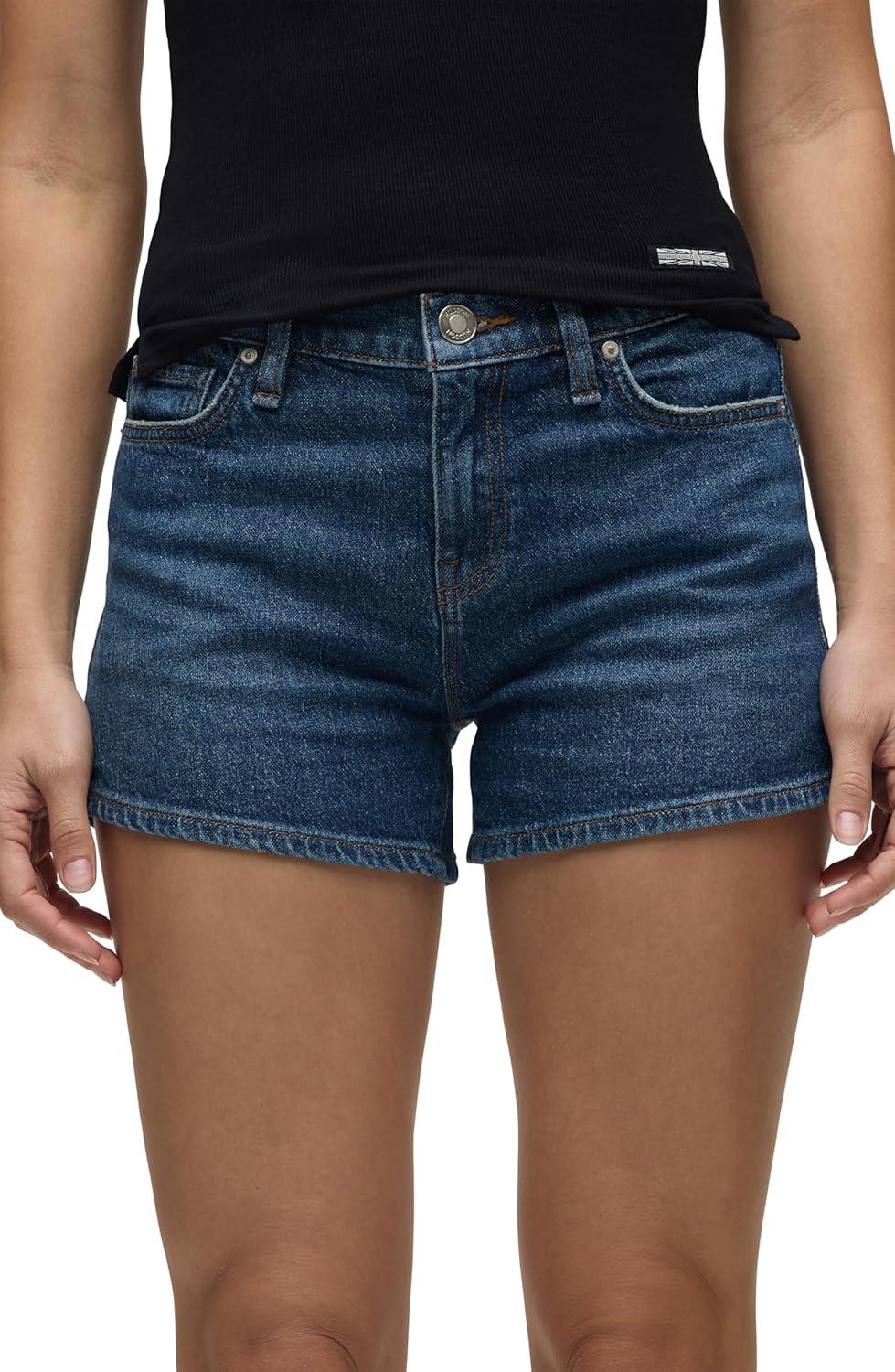 image:imageHudson Womens MidRise Patch Pocket Denim ShortRosebud