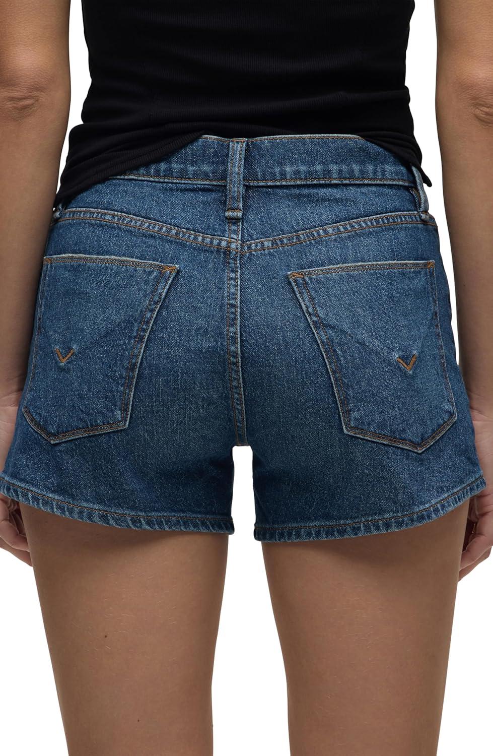 image:imageHudson Womens MidRise Patch Pocket Denim ShortRosebud