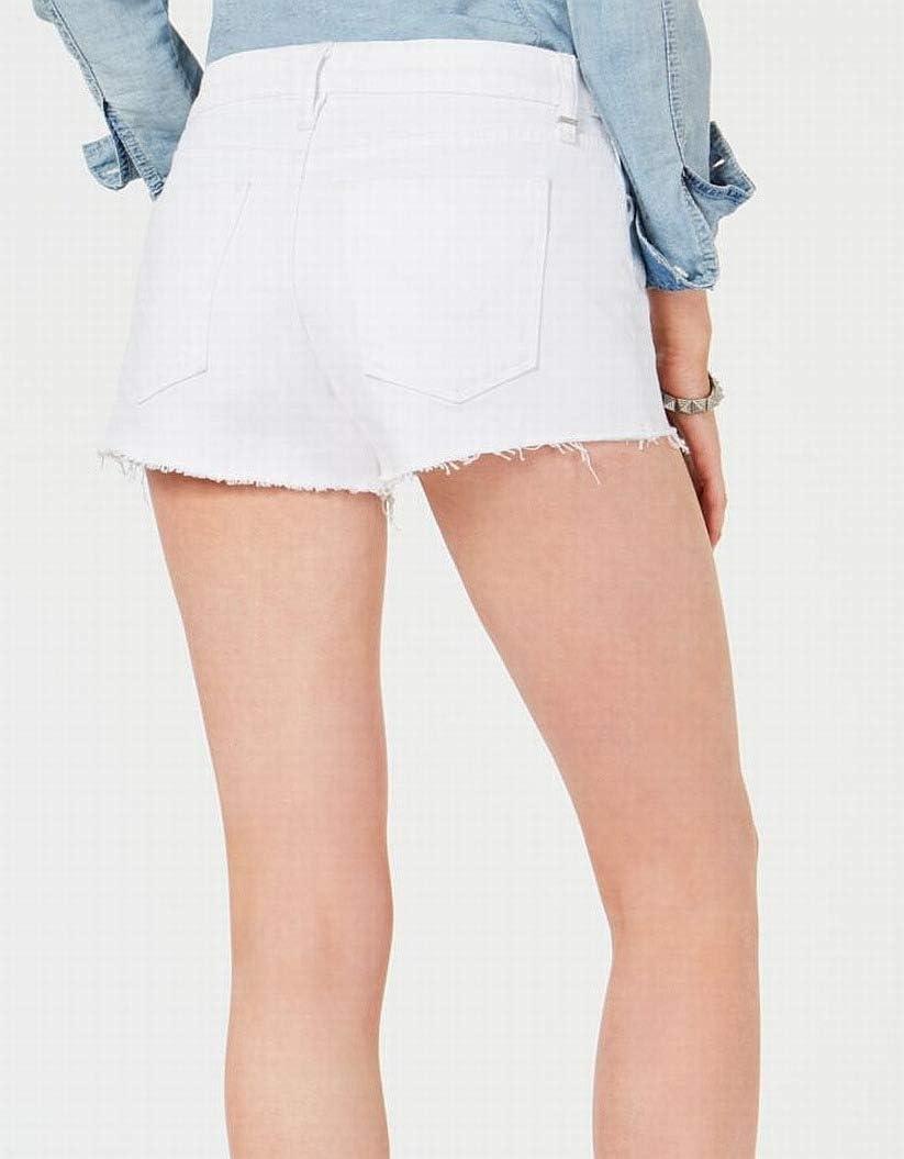 image:imageHudson Womens MidRise Patch Pocket Denim ShortSolid White