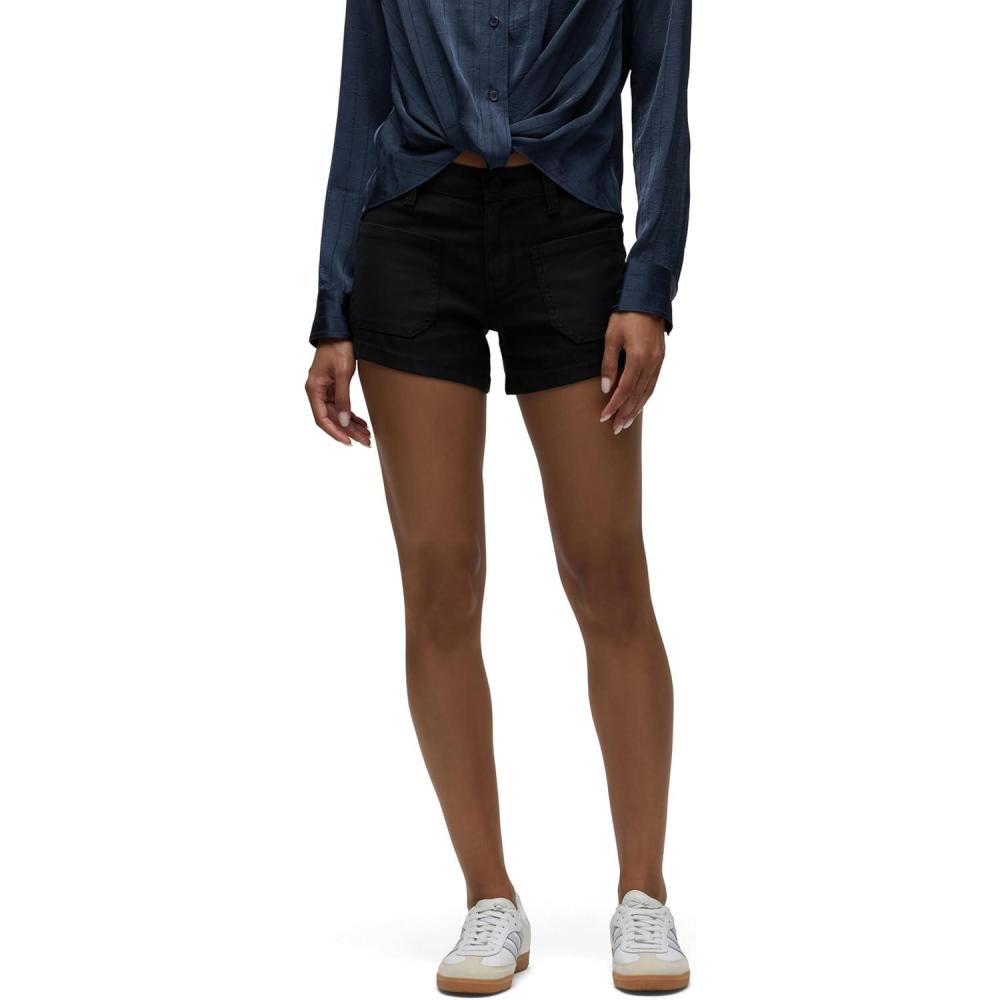 image:imageHudson Womens MidRise Patch Pocket Denim ShortBlack Beauty