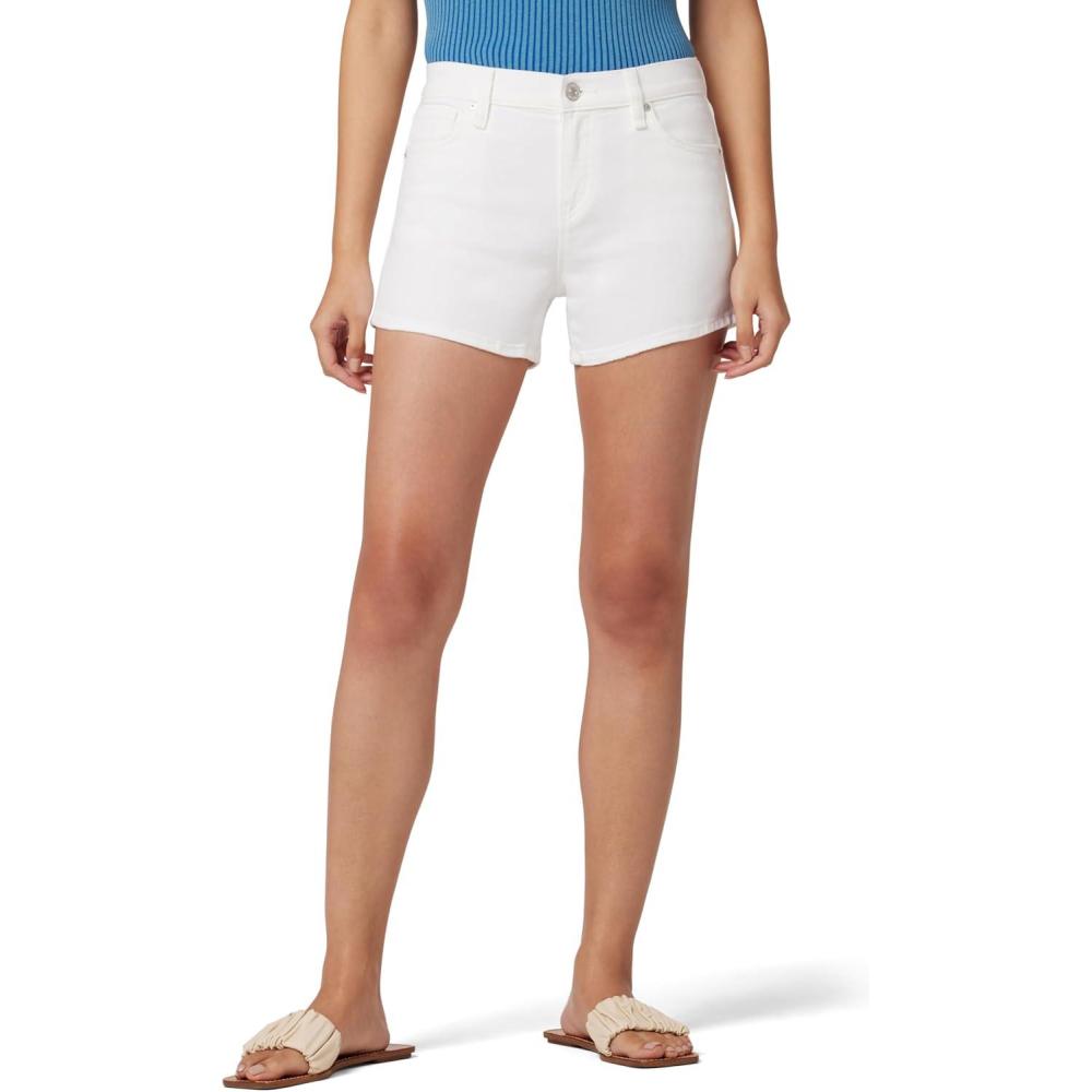 image:imageHudson Womens MidRise Patch Pocket Denim ShortClean White