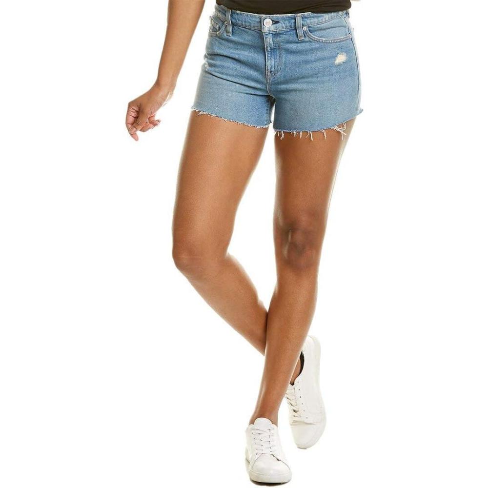 image:imageHudson Womens MidRise Patch Pocket Denim ShortDistance Dark Blue