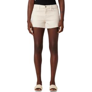 Hudson Womens Mid-Rise Patch Pocket Denim Short(Novelty Egret)