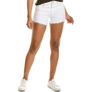 Hudson Womens Mid-Rise Patch Pocket Denim Short(White)