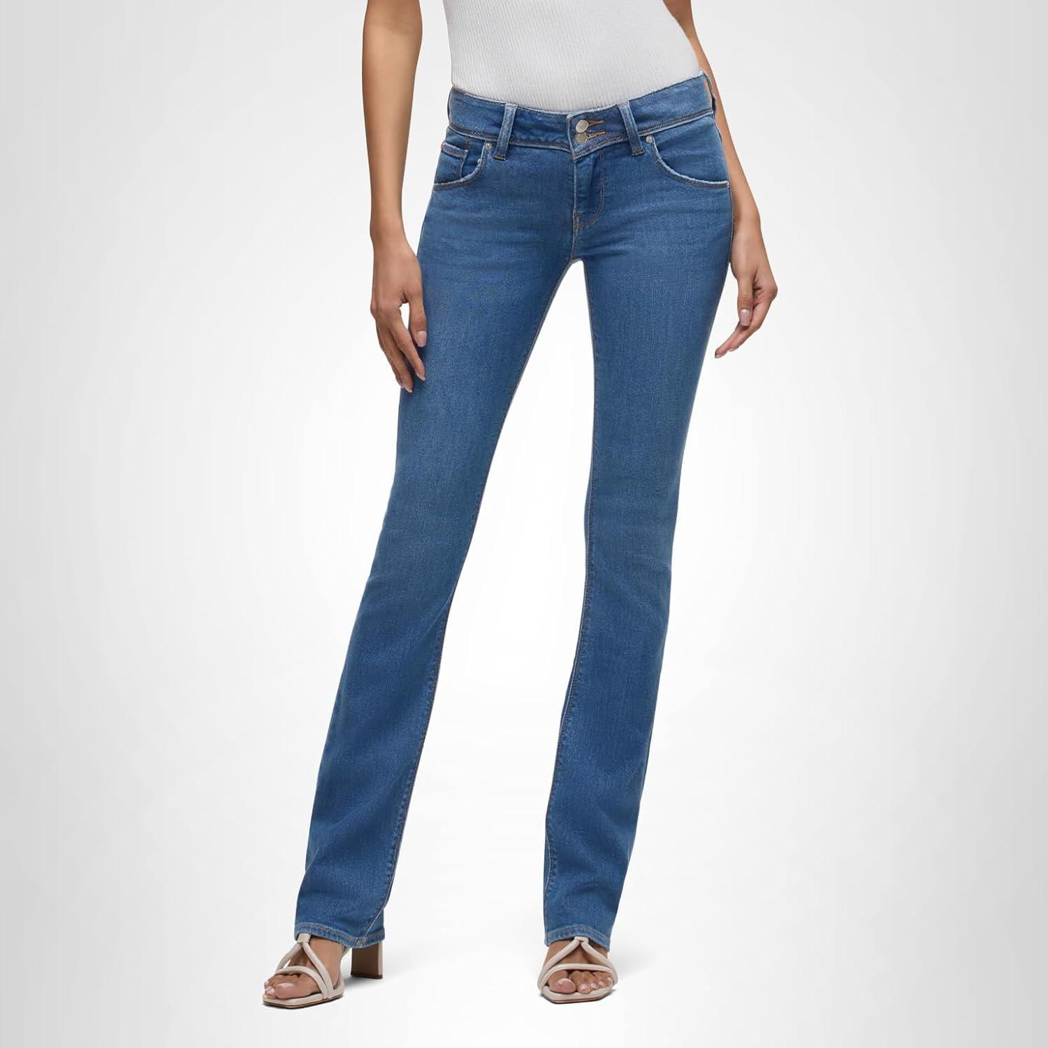 image:imageHUDSON Womens Beth Baby Bootcut Jean with Back Flap PocketsCanyon Spring