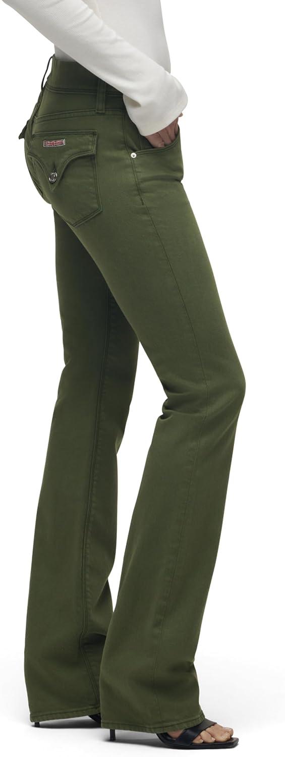 image:imageHUDSON Womens Beth Baby Bootcut Jean with Back Flap PocketsCypress