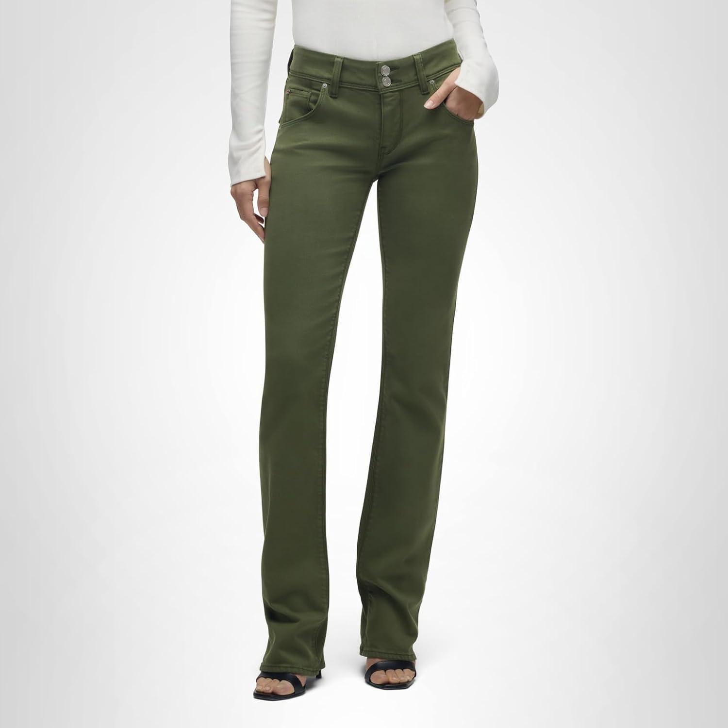 image:imageHUDSON Womens Beth Baby Bootcut Jean with Back Flap PocketsCypress