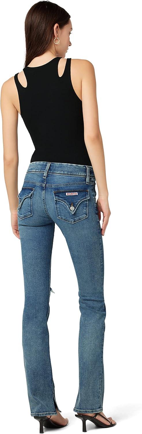 image:imageHUDSON Womens Beth Baby Bootcut Jean with Back Flap PocketsDancer
