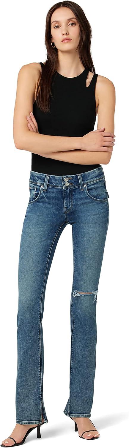 image:imageHUDSON Womens Beth Baby Bootcut Jean with Back Flap PocketsDancer