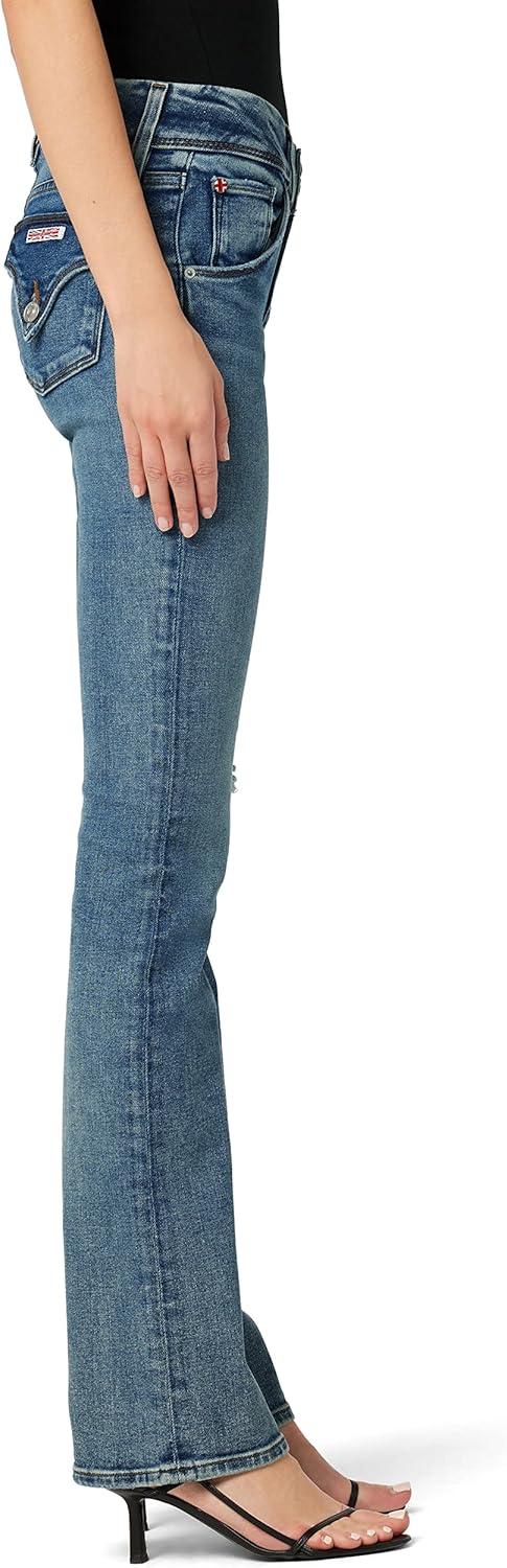 image:imageHUDSON Womens Beth Baby Bootcut Jean with Back Flap PocketsDancer