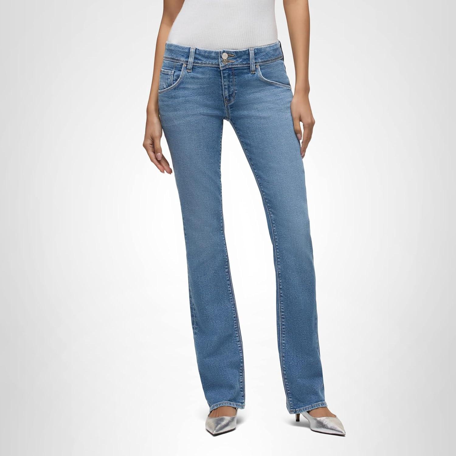 image:imageHUDSON Womens Beth Baby Bootcut Jean with Back Flap PocketsLuminaire
