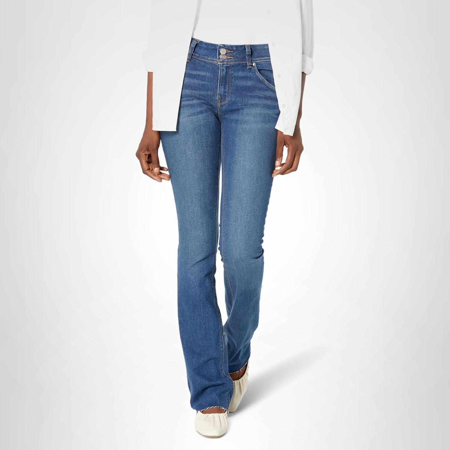 image:imageHUDSON Womens Beth Baby Bootcut Jean with Back Flap PocketsMajesty
